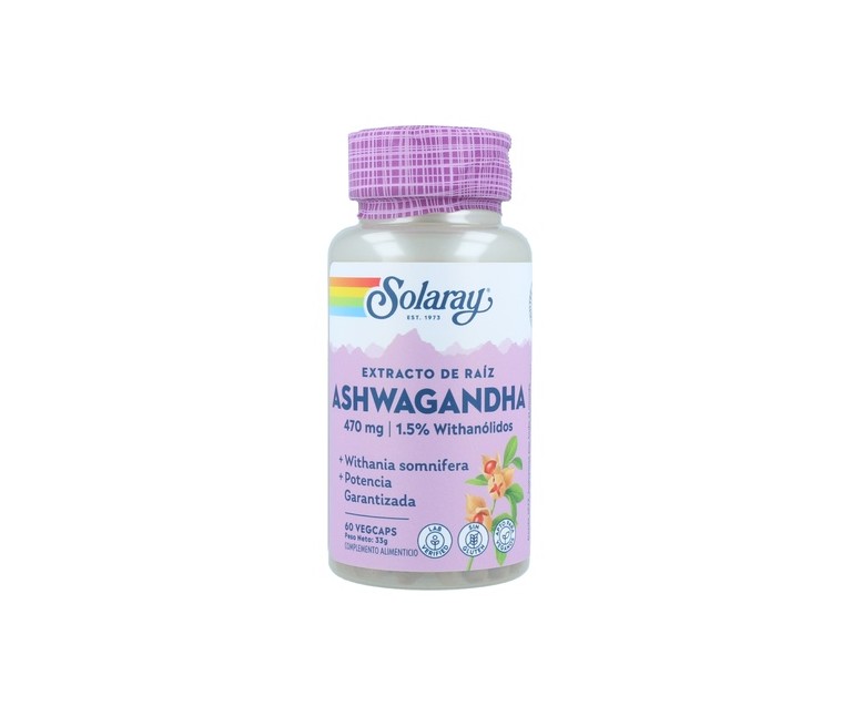 Ashwagandha 60 cápsulas vegetales Solaray