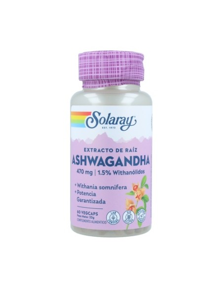 Ashwagandha 60 cápsulas vegetales Solaray