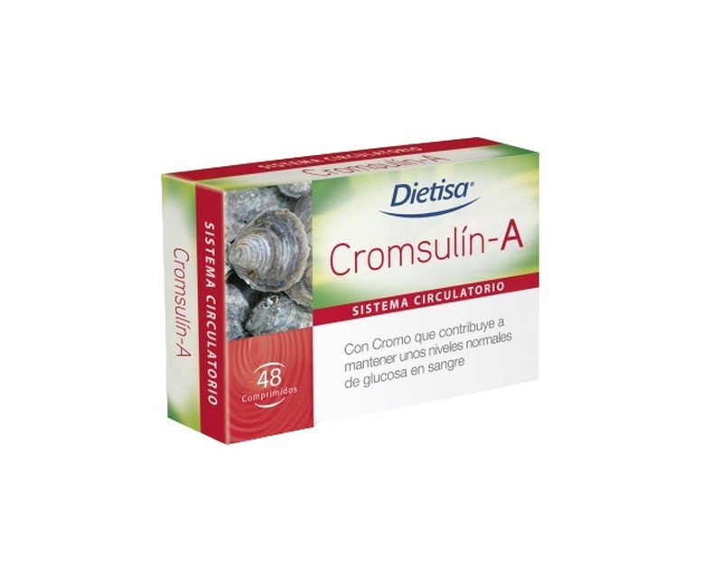 Cromsulín-A extracto ostra 48 comprimidos de 708mg Dietisa