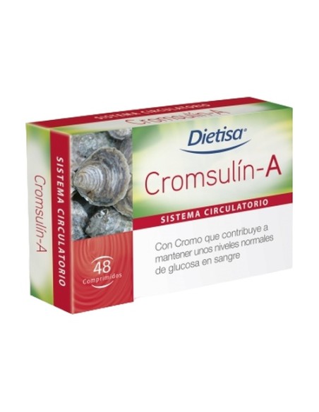 Cromsulín-A extracto ostra 48 comprimidos de 708mg Dietisa