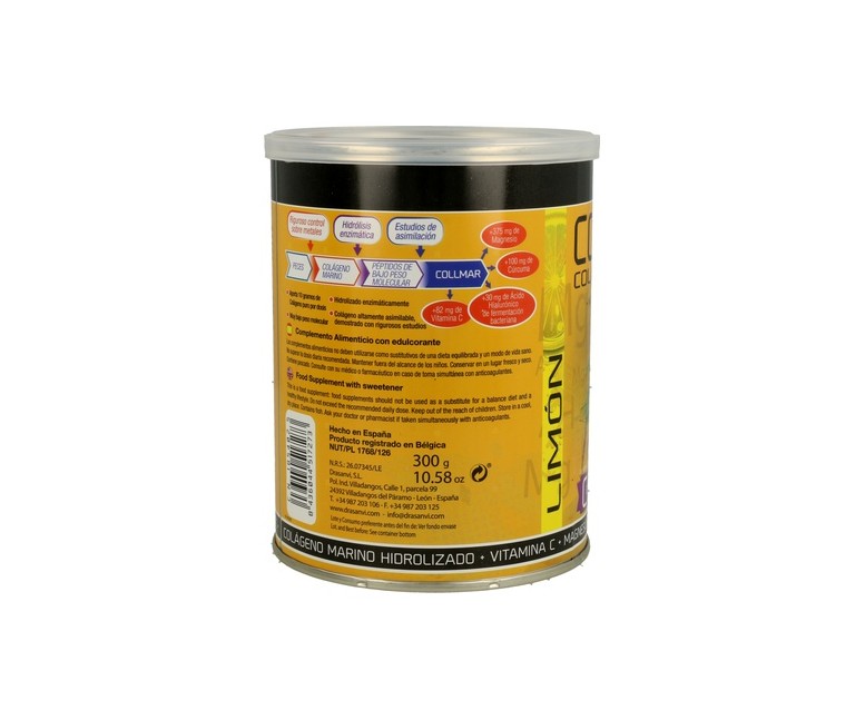 Collmar magnesio y cúrcuma 300 g (Limón) Drasanvi