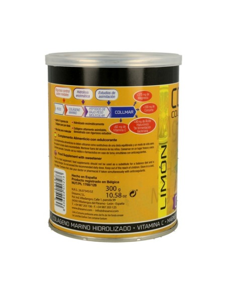 Collmar magnesio y cúrcuma 300 g (Limón) Drasanvi