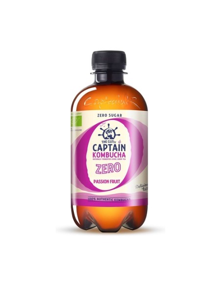 Kombucha zero frutas de la pasión Bio 400 ml Captain Kombucha