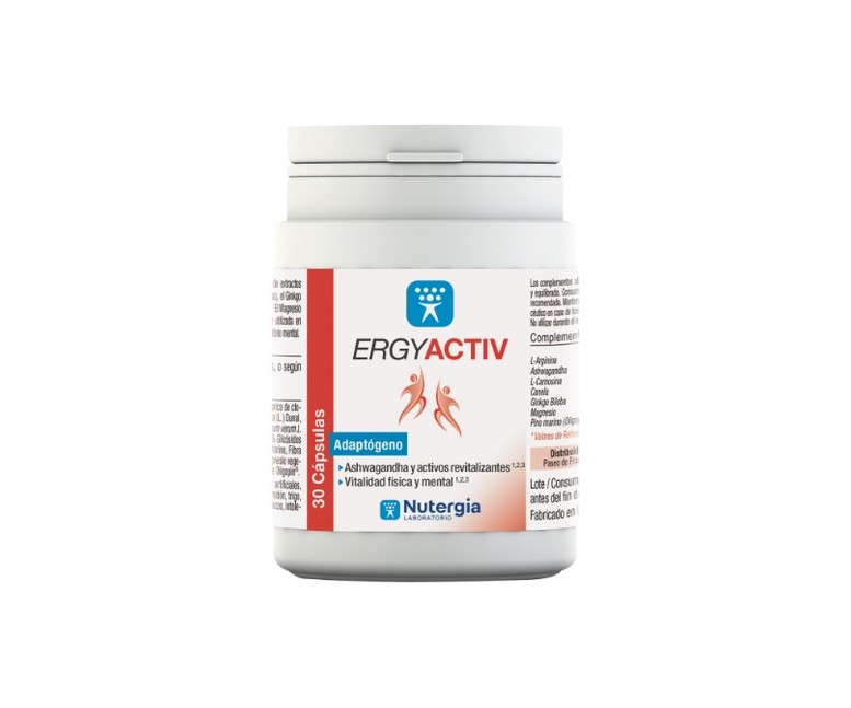 Ergyactiv revitalizante 30 cápsulas Nutergia