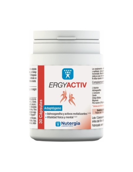 Ergyactiv revitalizante 30 cápsulas Nutergia