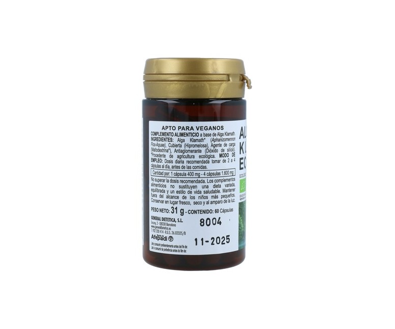 Alga Klamath Eco 60 cápsulas Integralia