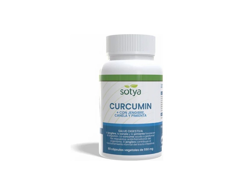 Cúrcuma + Pimienta 60 cápsulas de 550mg Sotya