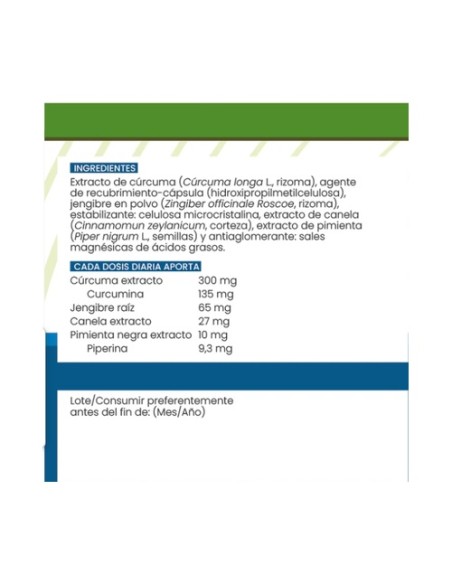 Cúrcuma + Pimienta 60 cápsulas de 550mg Sotya