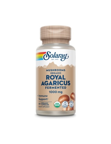 Fermented Royal Agaricus 60 cápsulas vegetales de 500mg Solaray