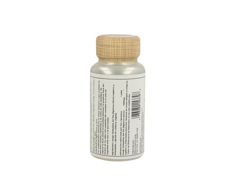 Fermented Royal Agaricus 60 cápsulas vegetales de 500mg Solaray