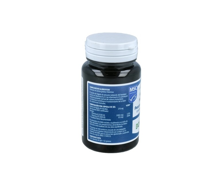 Aceite de Hígado de Pescado Forte MSC 120 cápsulas Bonusan