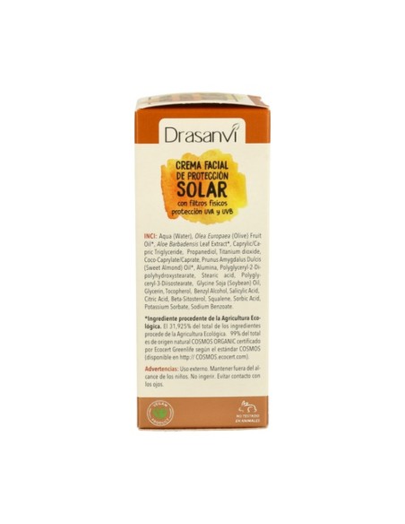 Crema Solar Protección SPF30 Ecocert 50 ml Drasanvi