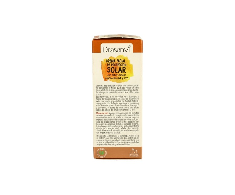 Crema Solar Protección SPF30 Ecocert 50 ml Drasanvi