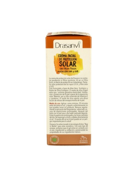 Crema Solar Protección SPF30 Ecocert 50 ml Drasanvi