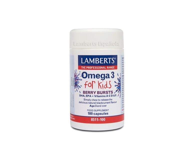 Omega 3 for kids 100 cápsulas (Grosella) Lamberts