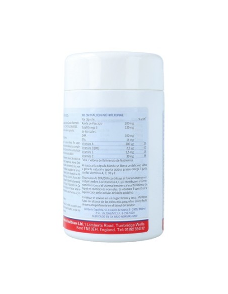 Omega 3 for kids 100 cápsulas (Grosella) Lamberts