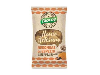 Redondas de Espelta con Cúrcuma y Pimienta