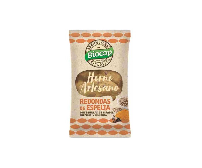 Redondas de Espelta con Cúrcuma y Pimienta 50 g Biocop