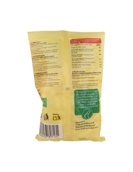 Gusanitos de maíz gigantes no fritos Bio 75 g Sol Natural