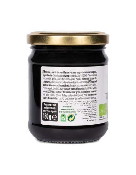 Tahín negro Bio 180 g de crema NaturGreen