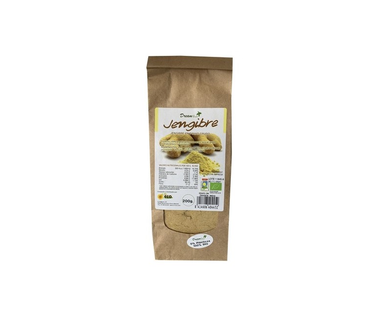 Jengibre polvo Bio 200 g de polvo Dream Foods