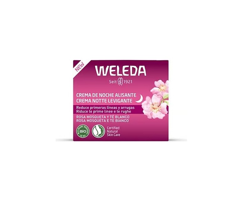 Crema de noche alisante rosa mosqueta y té 40 ml Weleda