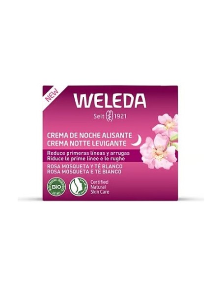 Crema de noche alisante rosa mosqueta y té 40 ml Weleda