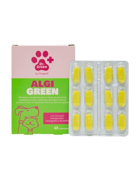 Algigreen bienestar físico perros y gatos 48 comprimidos DR GREEN
