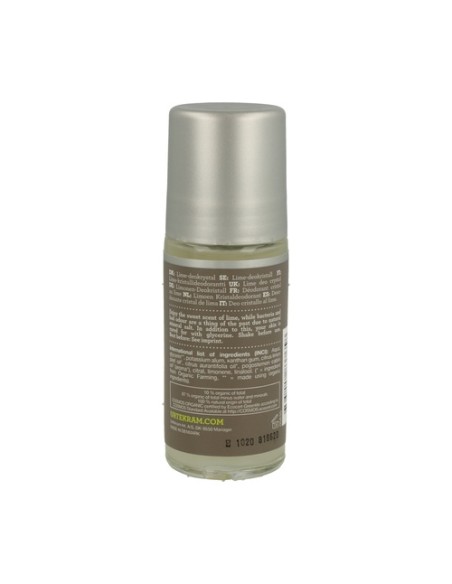 Desodorante lima roll-on 50 ml Urtekram