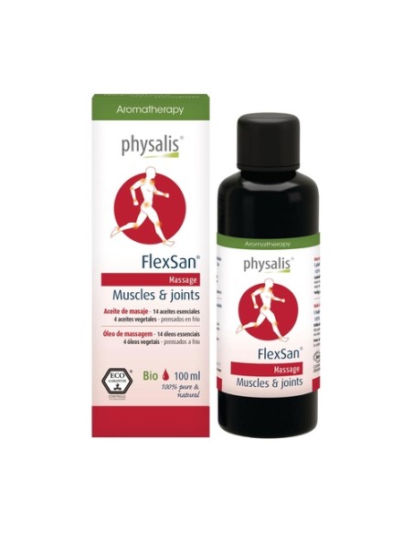 Flexsan musculos-articulaciones aceite masaje 100 ml de aceite esencial Physalis