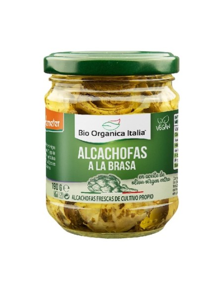Alcachofas a la brasa en aceite 190 g Bio Organica Italia