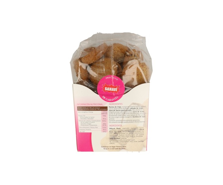 Galletas De Coco Sin Azúcar Añadido - Sanalínea 200 g Sanavi