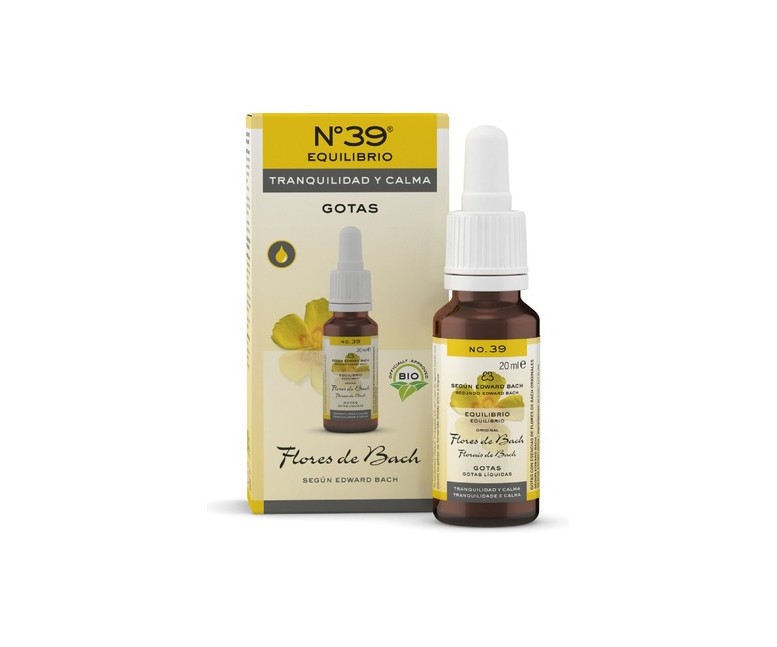 Nº 39 Equilibrio tranquilidad y calma gotas 20 ml de elixir floral Fleurs de Bach® Original