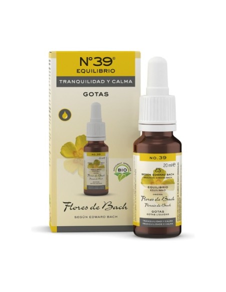 Nº 39 Equilibrio tranquilidad y calma gotas 20 ml de elixir floral Fleurs de Bach® Original