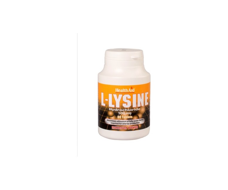 L-Lisina 60 comprimidos de 500mg Health Aid
