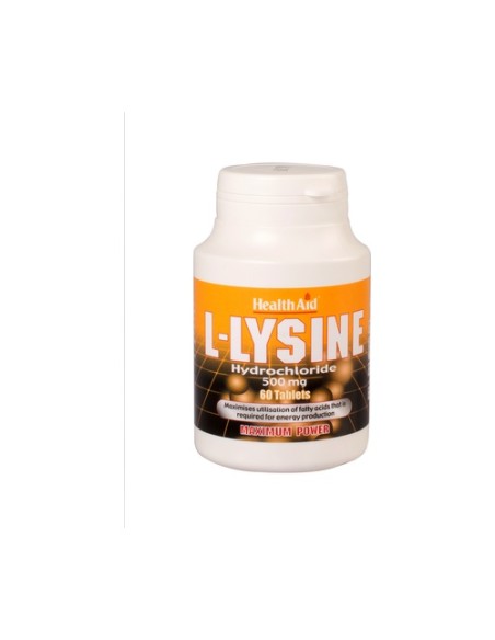 L-Lisina 60 comprimidos de 500mg Health Aid