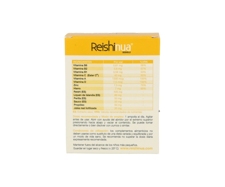 Reishinua Bebible 15 viales Nua