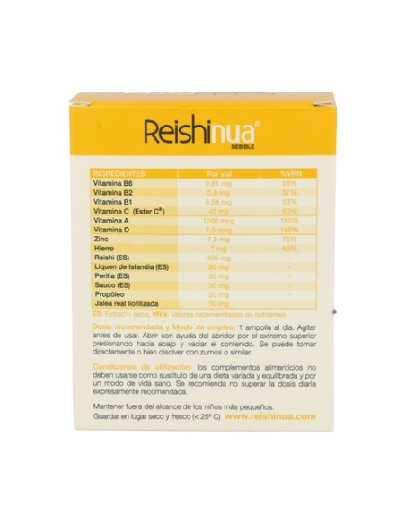 Reishinua Bebible 15 viales Nua