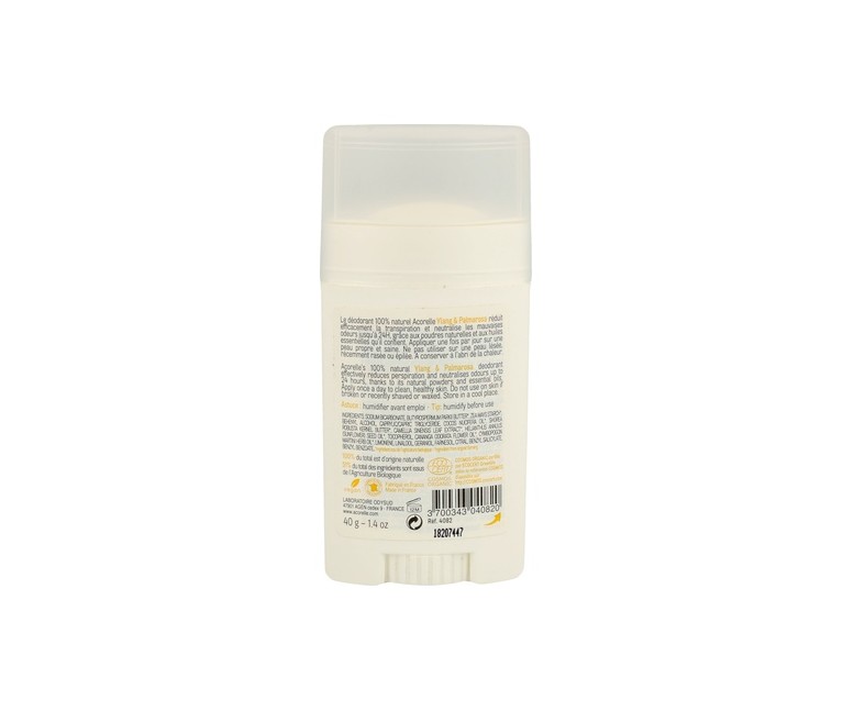 Desodorante bálsamo ylang y palmarosa 40 g (Ylang-Ylang) Acorelle