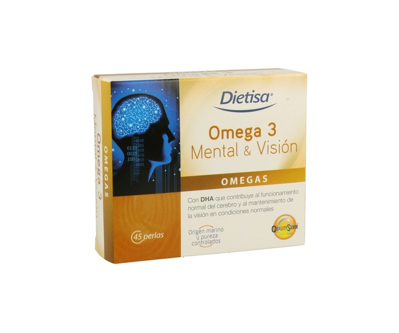 Omega 3 Mental Y Visión 45 perlas Dietisa