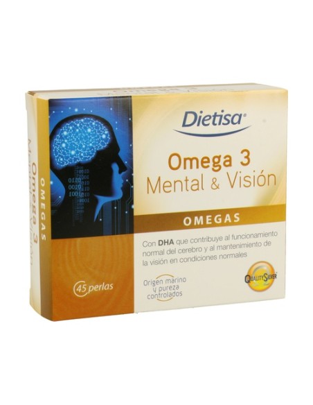 Omega 3 Mental Y Visión 45 perlas Dietisa