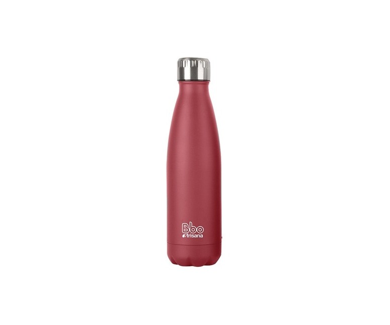 Termo Bbo acero inoxidable + funda rojo 350 ml 1 unidad (Rojo) Irisana