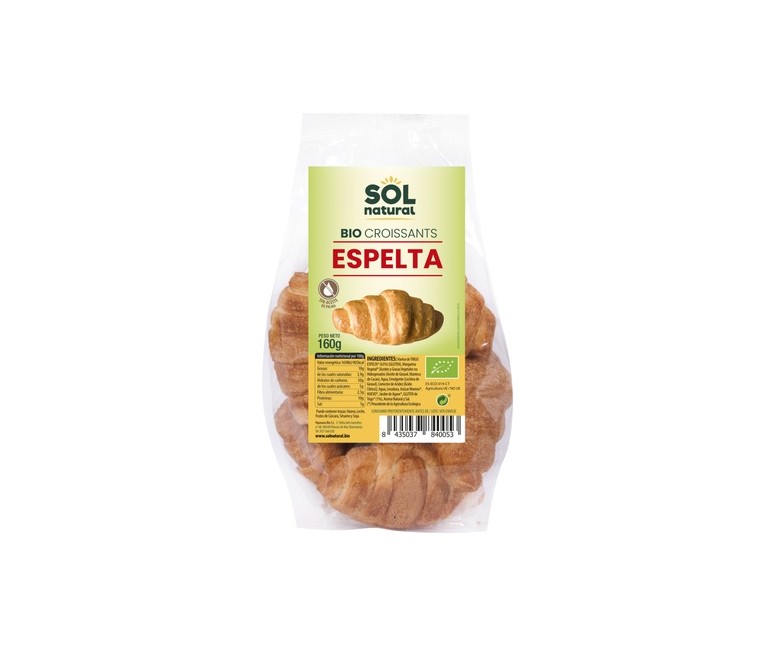 Croissants de espelta Bio 160 g Sol Natural