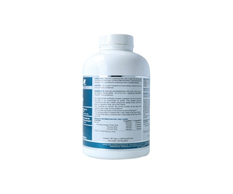 Fish Oil Ab 1200Mg 180 cápsulas Airbiotic