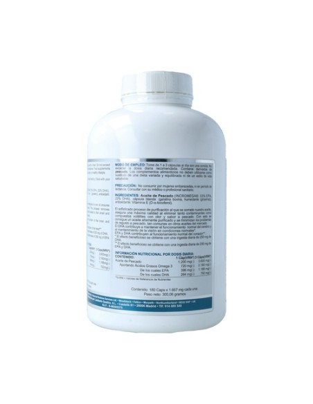 Fish Oil Ab 1200Mg 180 cápsulas Airbiotic