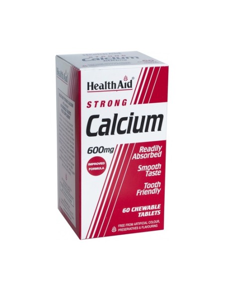 Calcio 60 comprimidos de 600mg Health Aid