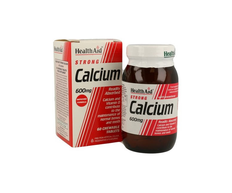 Calcio 60 comprimidos de 600mg Health Aid