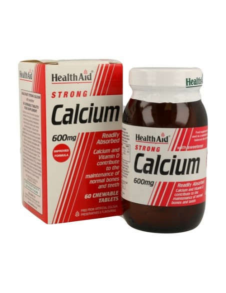 Calcio 60 comprimidos de 600mg Health Aid