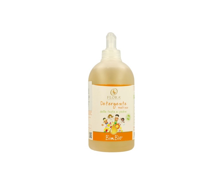 Gel de Ducha Bio para Bebés 500 ml de gel de 500ml Flora