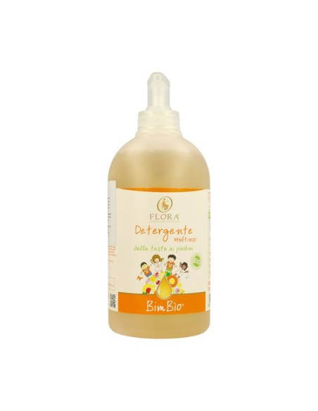 Gel de Ducha Bio para Bebés 500 ml de gel de 500ml Flora